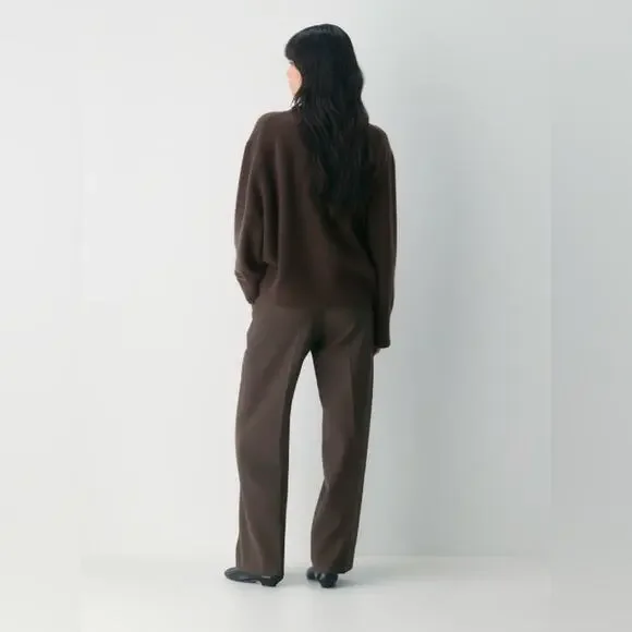 NWT Aritzia The Effortless Pants Size 0 (estimated) in Rich Mocha Brown - Picture 5 of 15